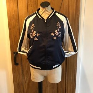 Reversible Satin Bomber Jacket